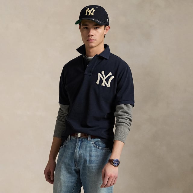 Yankees Polo Ralph Lauren Navy Polo Shirt