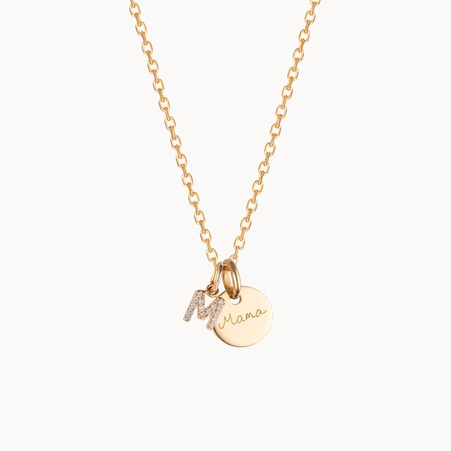 Personalised Mini Crystal Alphabet Necklace