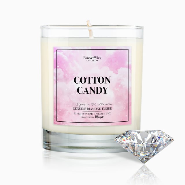 Cotton Candy Diamond Candle