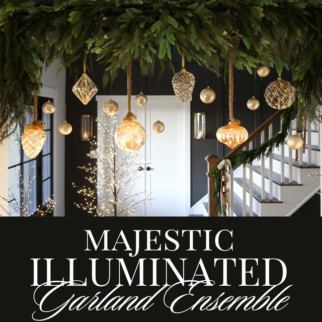 Majestic Illuminated Garland Ensemble