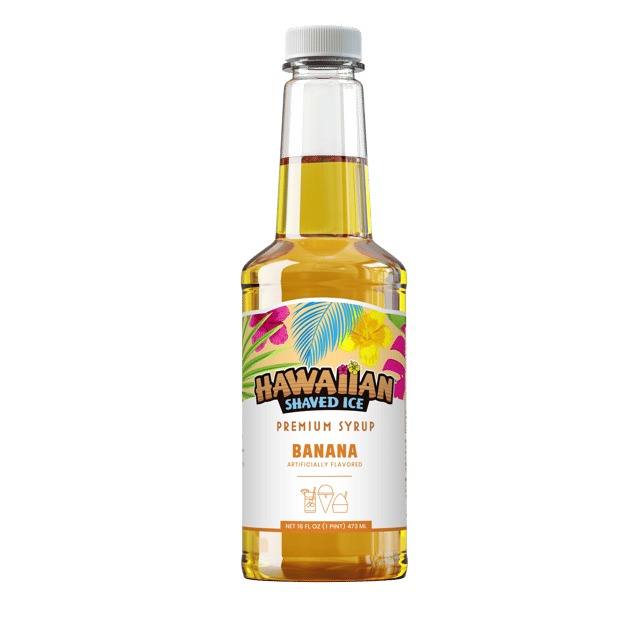 Banana Shaved Ice & Snow Cone Flavored Syrup - Pint