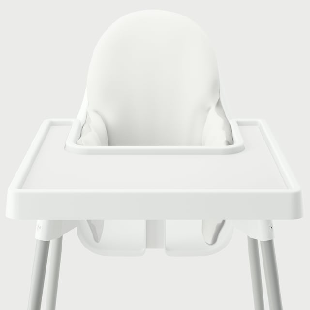 Highchair Cushion Cover - Solid White