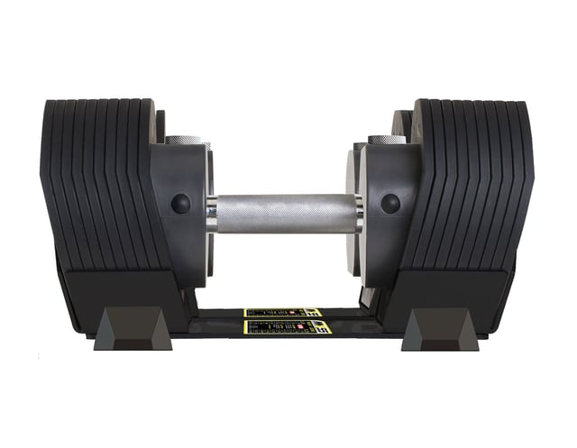 MX55 Rapid Change Adjustable Dumbbells (10 lbs to 55 lbs) (Pair)