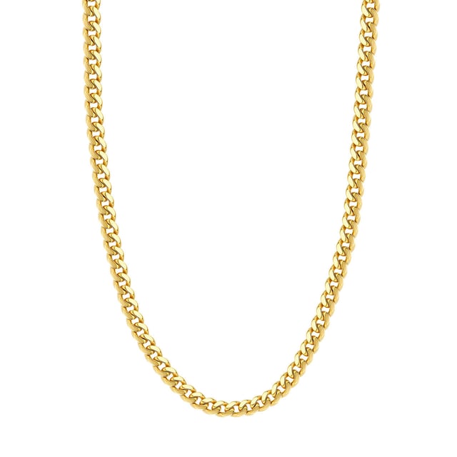 Men's 14kt Gold 7.3mm 22-30" Miami Cuban Chain with Lobster Lock Yellow Gold