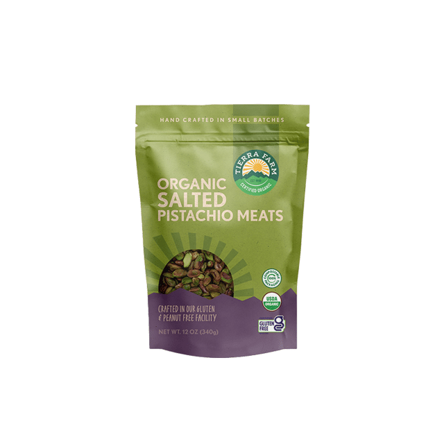 Organic <br> Roasted Salted Pistachio Meats