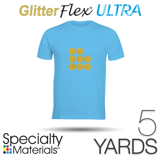 Specialty Materials GLITTERFLEX ULTRA Heat Transfer Vinyl - 19.5" x 5 yds