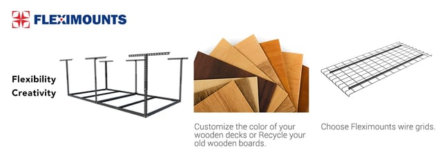 GR48F Basic 4' x 8' Overhead Garage Storage Rack