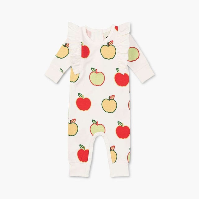 Double Ruffle Romper - Organic Baby Clothes - Monica + Andy