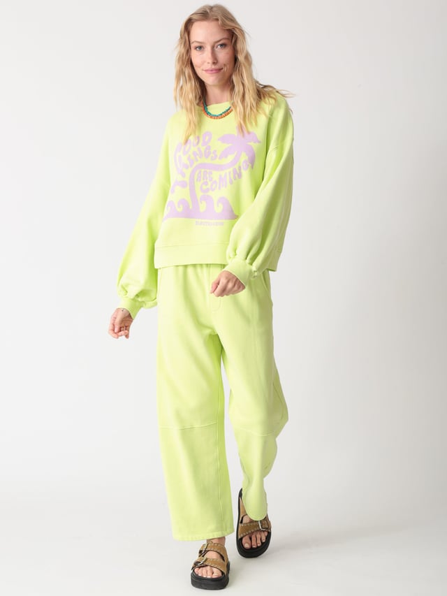 Balloon Sweatshirt - Palm Graphic