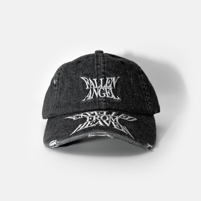 FALLEN ANGEL WASHED DENIM DAD HAT