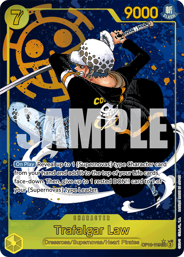Trafalgar Law (Parallel) - OP10-119 SEC - Royal Blood - Foil