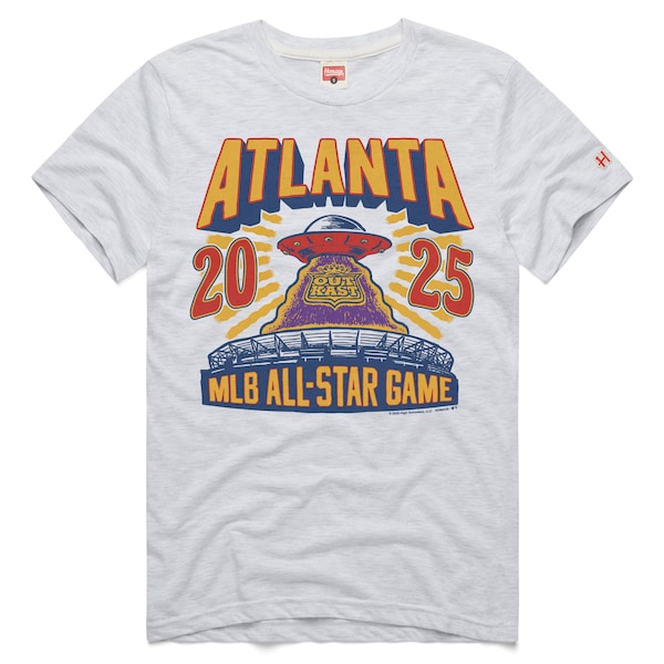 Men's Atlanta Braves x Outkast Homage Gray 2025 MLB All-Star Game Tri-Blend T-Shirt