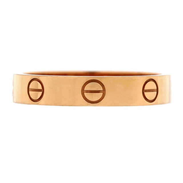 Love Wedding Band Ring 18K Rose Gold