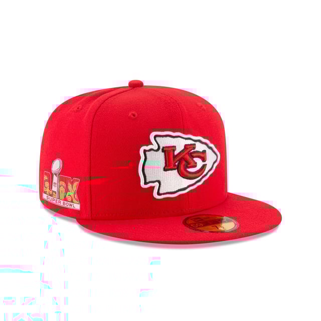 Kansas City Chiefs Super Bowl LIX Participation Side Patch 59FIFTY Fitted Hat