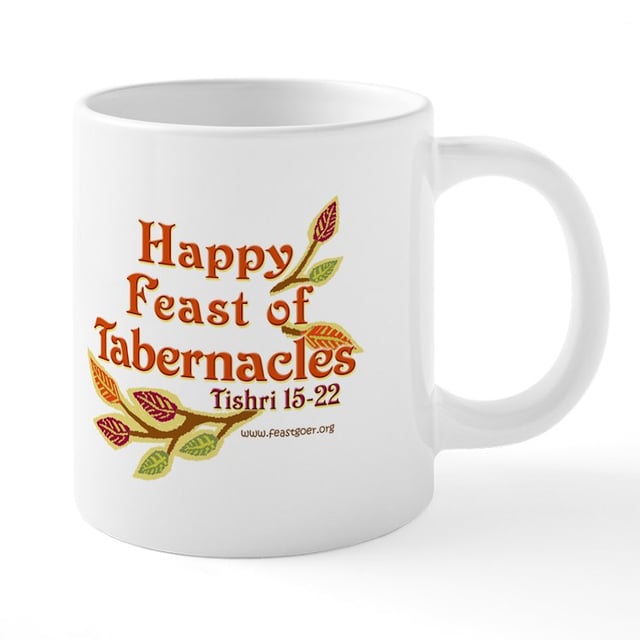 Happy Feast of Tabernacles 20 oz Ceramic Mega Mug