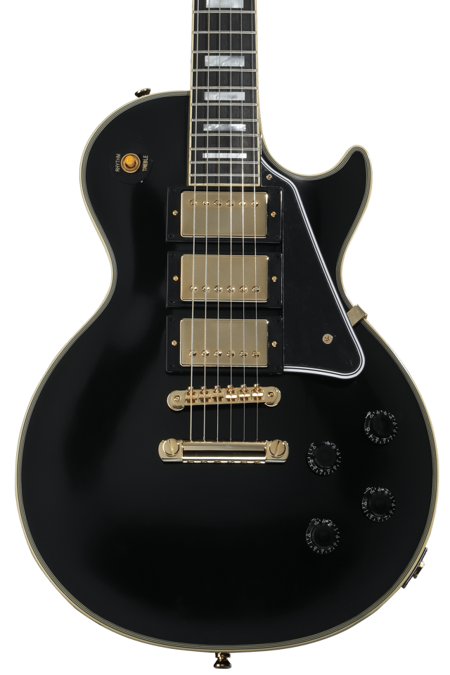Epiphone 1957 Les Paul Custom Reissue Electric Guitar - Ebony, Sweetwater Exclusive