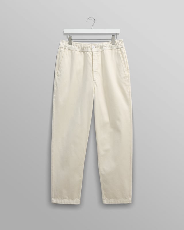 Kurt - Off White Heavyweight Organic Cotton Trousers