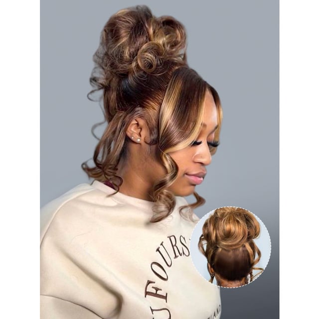 Blonde Highlight Body Wave 360 Glueless Lace Frontal Wig 250 Density