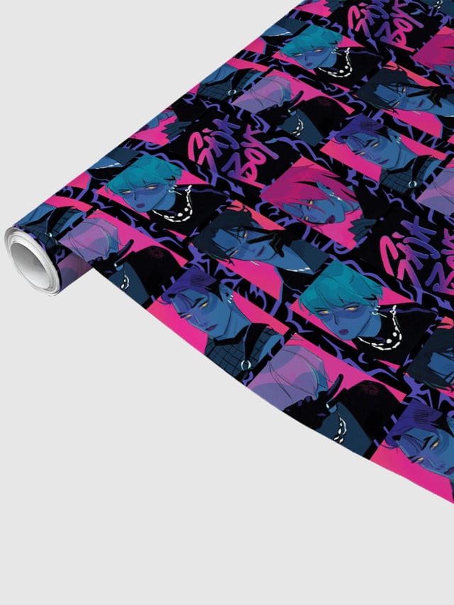 KPop Demon Hunters Demon Saja Boys Wrapping Paper