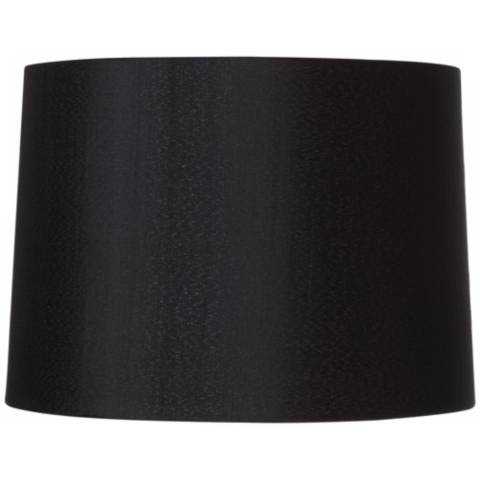 Springcrest Reba Black Faux Silk Tapered Drum Shade 13x14x10 (Spider)