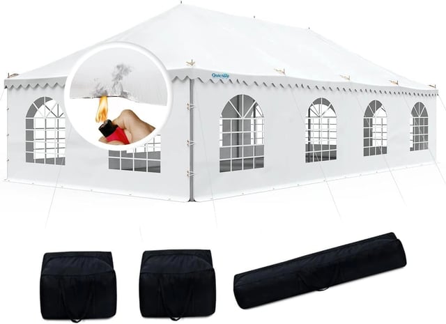 20' x 40' Fire Retardant Pole Party Tent White