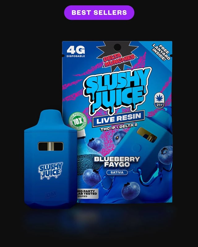 Blueberry Faygo Slushy Juice 4G THC-P Vape