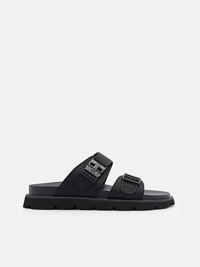 Black PEDRO Icon Slide Sandals | PEDRO