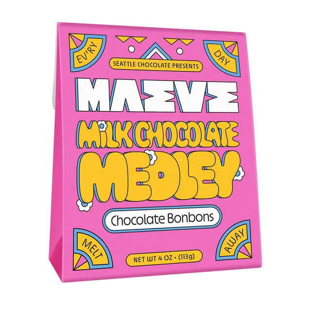 Maeve Milk Chocolate Medley Bonbon Box 4 oz