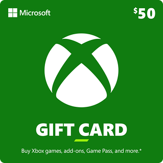 Microsoft Xbox Cash $50 eGift Card