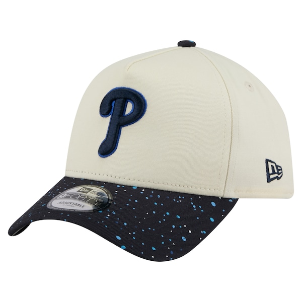  Philadelphia Phillies New Era Speckle A-Frame 9FORTY Adjustable Hat - Cream
