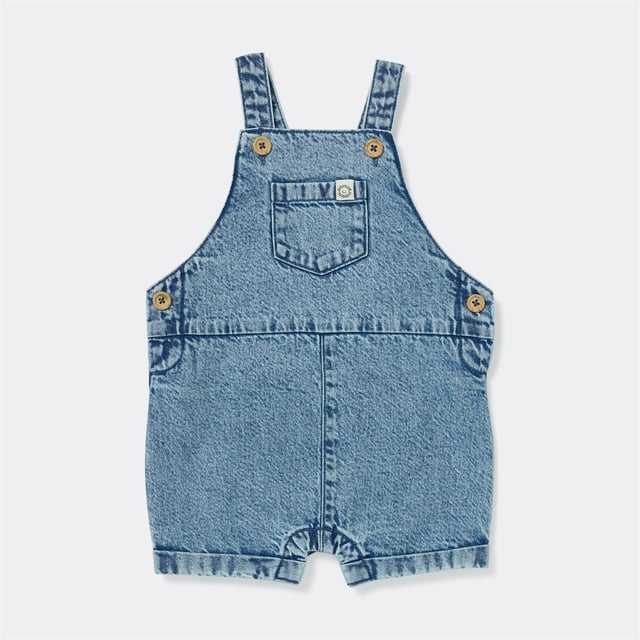 Dymples Baby Denim Dungaree - Light Denim - Size 0