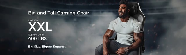 DXRACER TANK Series Black Gaming Chair -  XXL, Black
