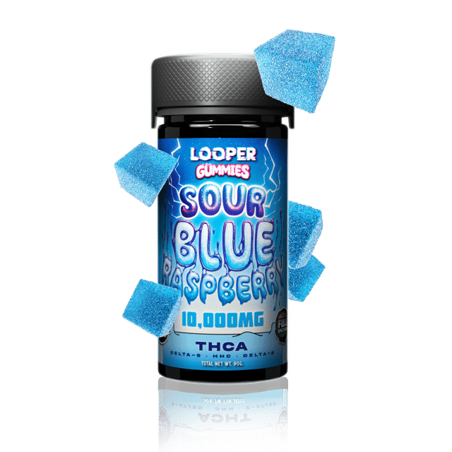 THC-A Live Badder Gummies: Sour Blue Raspberry Looper: Award Winning Cannabinoids