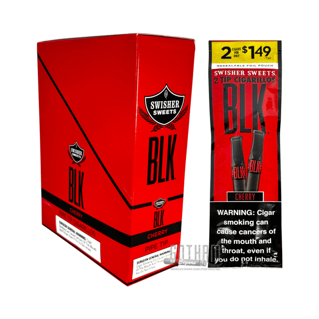 Swisher Sweets BLK Tip Cigarillos Cherry