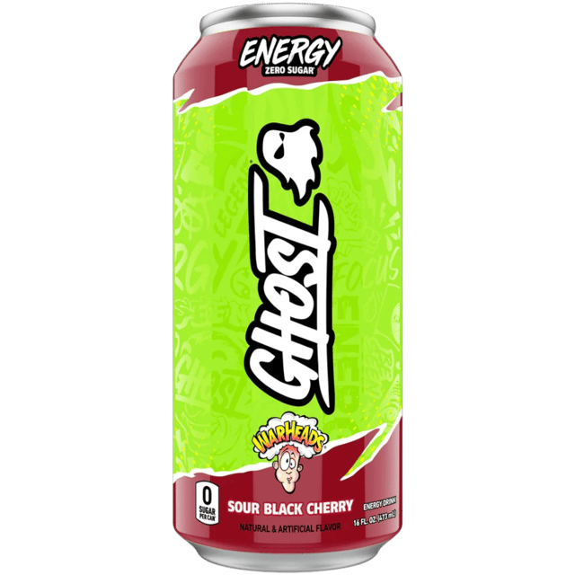 Ghost Energy Warheads Sour Black Cherry - 16fl.oz (473ml)