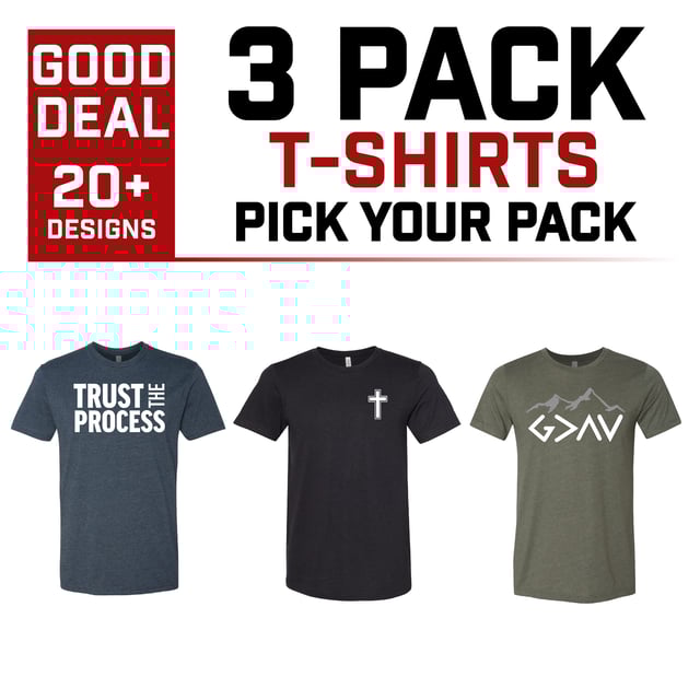 3 Pack T-Shirts | Pick Your Pack