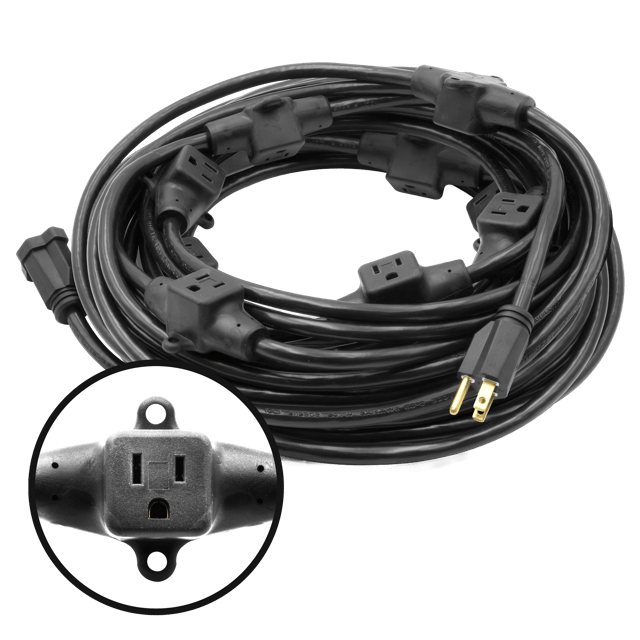 52 Foot 11 Multi-Outlet Extension Cord