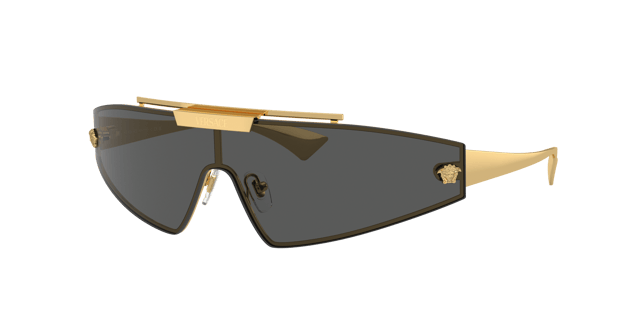 VERSACE VE2265 Gold - Women Luxury Sunglasses, Dark Grey/Mirror Gold Lens