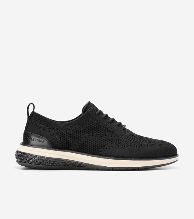 Men's ØriginalGrand Energyweave Stitchlite™ Wingtip Oxfords in Black | Cole Haan