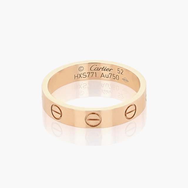 Cartier 18k Rose Gold Love Ring Size 52