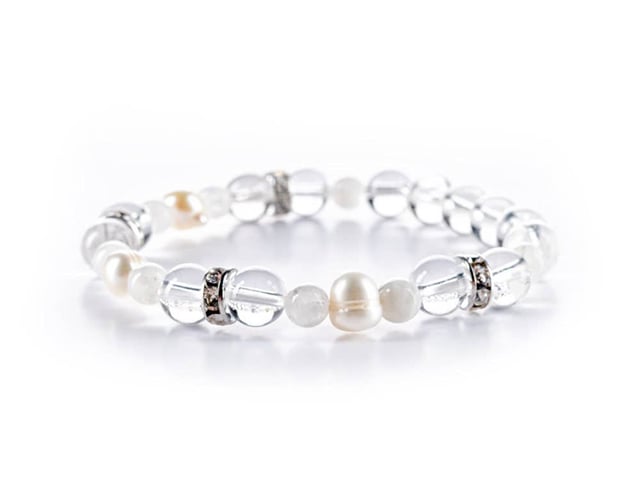 Bracelet | INTUITION with Moonstone, Pearl & Clear Quartz