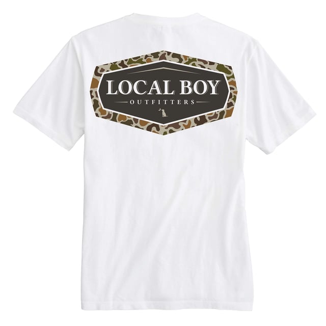 Vintage Emblem Short Sleeve T-Shirt in White