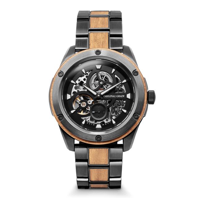 Koa Gunmetal Rugged Automatic 44mm