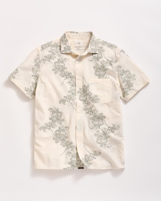 Short Sleeve Watercolor Lily Jacquard Treme Shirt