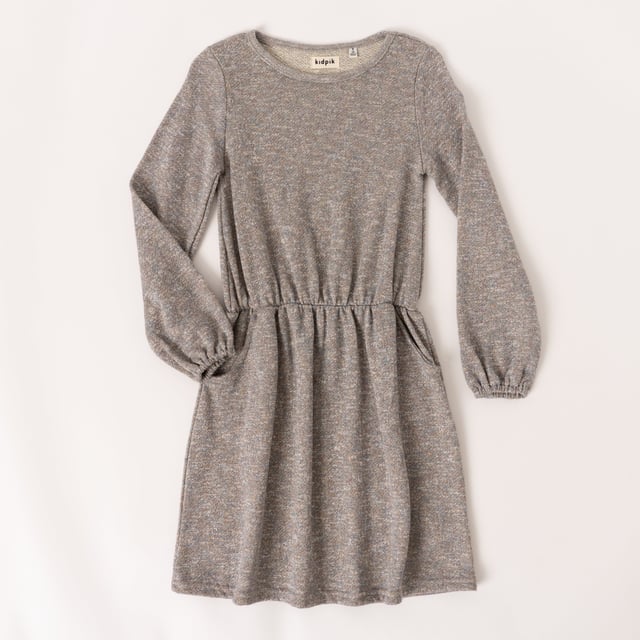 Metallic Fleece Dress