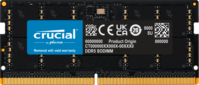 Crucial 32GB DDR5-5600 SODIMM | CT32G56C46S5 | Crucial.com