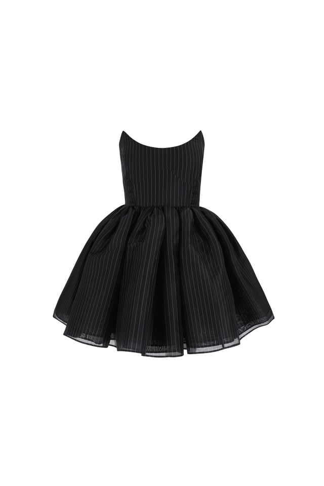 The Pinstripe Veuve Dress 🐈‍⬛🧹