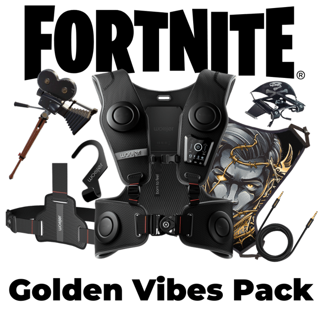 Woojer Fortnite Vest 3 – Midas Edition - Special Gamer Bundle