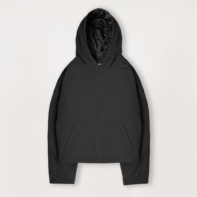 Padded Hooded Jacket - Black