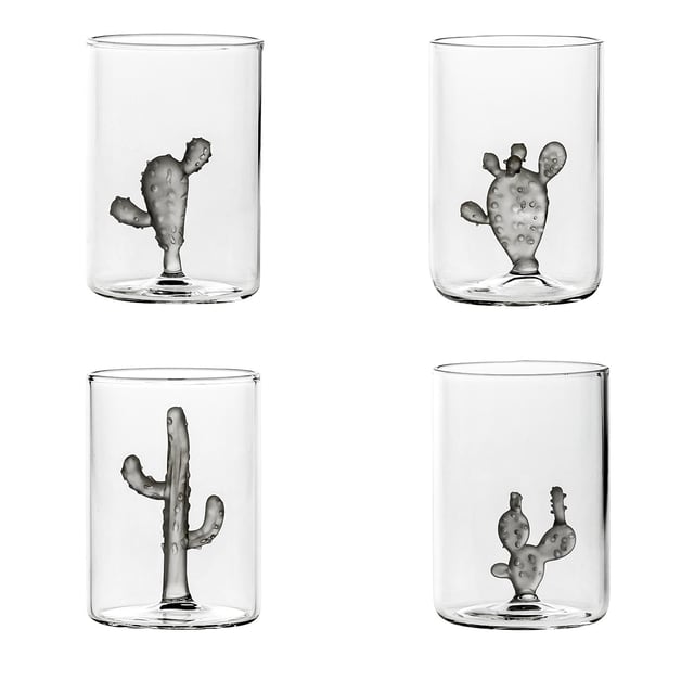 Set of 4 Cactus Glasses
